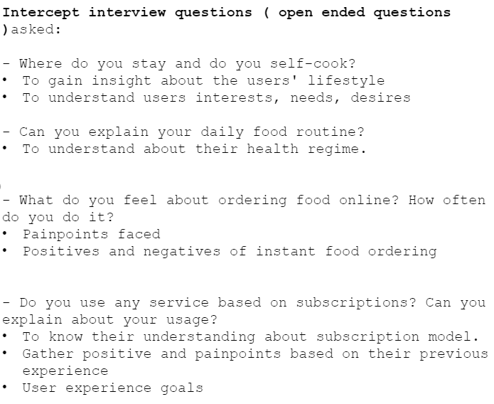 Intercept interview questions